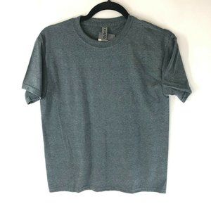 Ouray Kids T Shirt Crew Neck Short Sleeve Heathered Gray Basic Size M